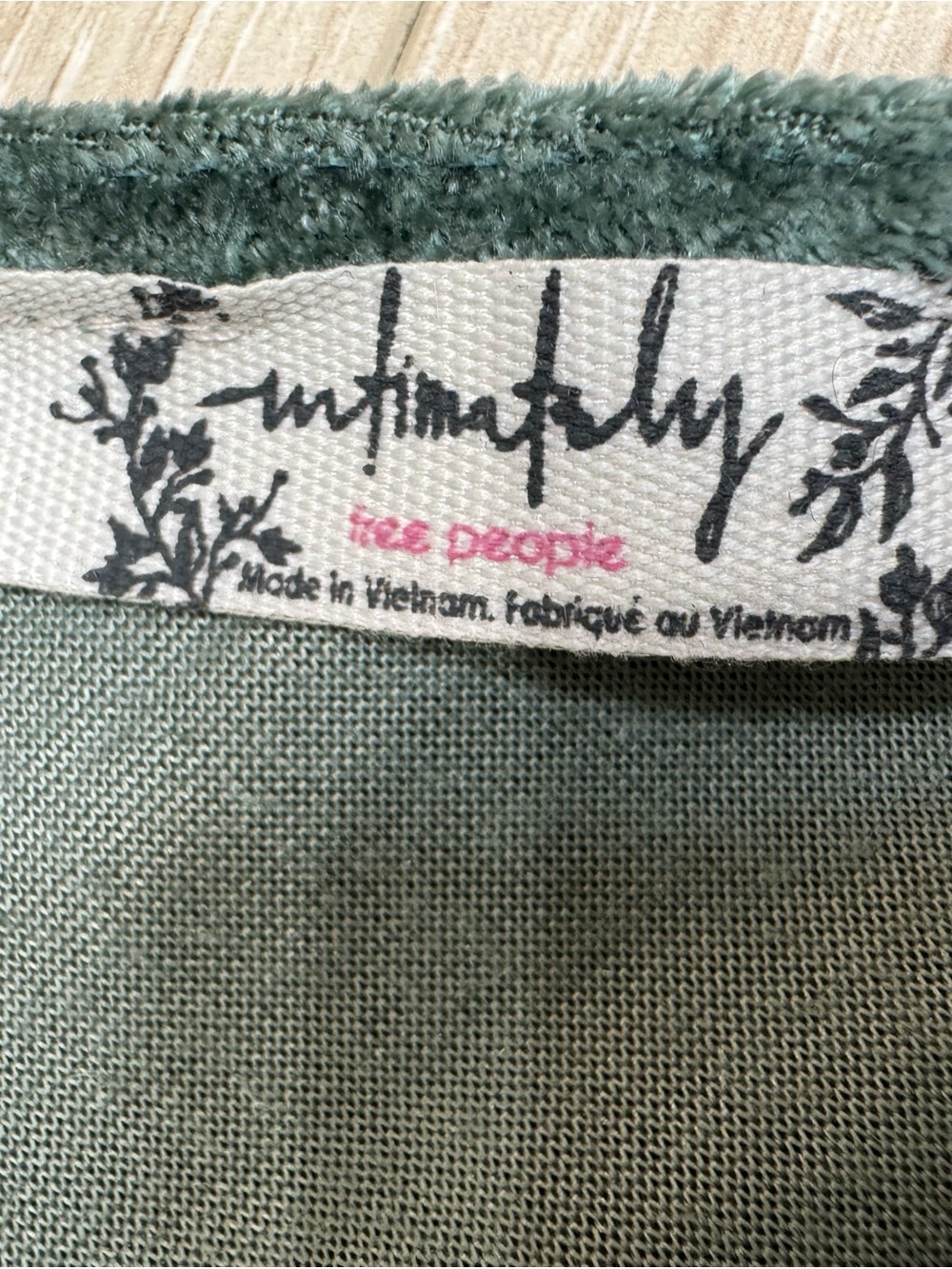 Free People All Night Velvet Camisole Green Size S - Picture 4 of 5